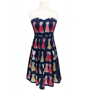 Anthropologie We Love Vera Strapless Ribbon Dress